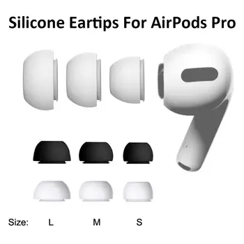 Mīksts Silikona Earbuds Austiņas Padomus Austiņu Segtu Aksesuāri Apple Airpods Pro L M S Izmēru Austiņu Eartips Par Airpods 3