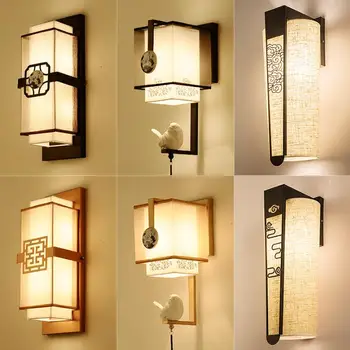 Mūsdienu jaunas sienas lampas hotel guļamistabas gultas lampa, dzīvojamā istaba eju koridorā, gludeklis, sienas lampas, E27 / E14.