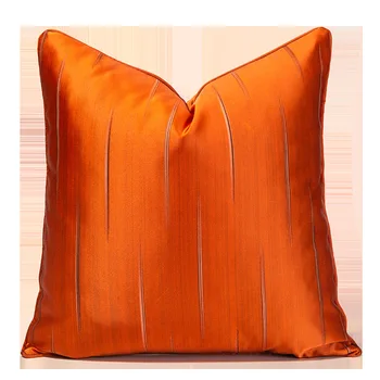 Oranžs Spilvens Segums 45x45 Līnijas Dizaina Gaismas Luksusa Vienkārši Spilvendrāna Modelis Hotel Guļamistaba, viesistaba, Dīvāns Mest Spilvena Segums