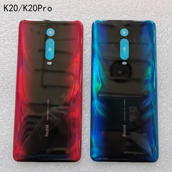 Oriģināls, Jauns Xiaomi Redmi K20/K20 Pro Rezerves Daļas Akumulatoru Atpakaļ Vāciņu Durvju 3D Stikla Tālrunis mājokļu gadījumā akumulatora vāciņu