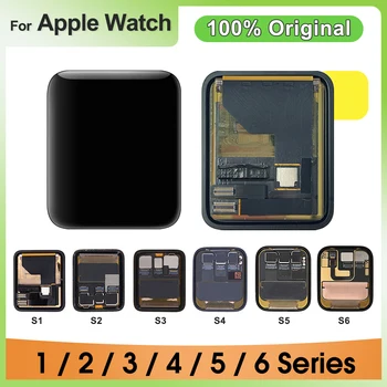 Oriģināls Par iWatch SE Displejs 38/42MM 40/44MM Apple Skatīties, Sērija 1 2 3 4 5 6 LCD Displejs, Touch Screen LCD Digitizer