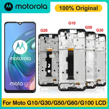 Oriģināls Par Motorola Moto G10 valstu grupas G20 G30 LCD Displejs, Touch Screen Digitizer withFrame,Lai MotoG30 G50 G60 G100 Displeja Nomaiņa