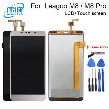 Par Leagoo M8 Pro LCD ekrānu Un Touch Screen Montāža Remonta Daļas 5.7 Collu Nomaiņa Sensors LCD Leagoo M8 +Instrumenti