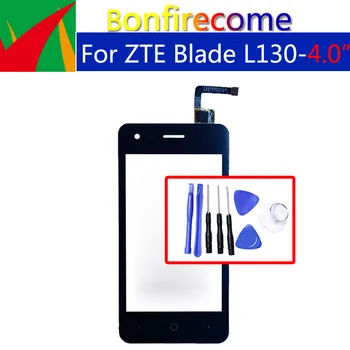 Par ZTE Blade L130 Touch Screen Digitizer Panelis LCD Displejs Priekšējā Stikla Nomaiņa Sensors