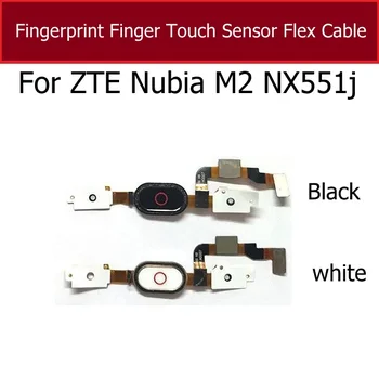 Par ZTE Nubia M2 NX551j pirkstu Nospiedumu Pirkstu Pieskāriena Sensors Tastatūra Mājās Atgriešanās Taustiņš Menu Atslēgt Flex Kabelis Daļas