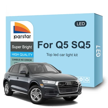 Parstar 14Pcs LED salona Apgaismojuma Lampas Komplekts Audi Q5 SQ5 Canbus Auto Lasījumā Dome Bagāžnieka Transportlīdzekļa Iekštelpu Spuldzes Nav Kļūda