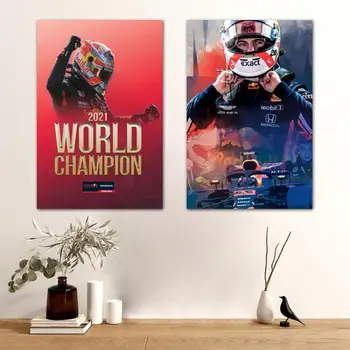 Pasaules Formula 1 Vadītāja Max Verstappen Sienas Mākslas Audekls Plakāti Apdare Mākslas Personalizēta Dāvana Mūsdienu Ģimenes guļamistaba Krāsošana
