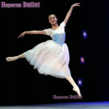 Pielāgot Skatuves Tērpiem Žizele Baleta Kleitu Par Starptautisko Baleta Konkursu Gabriella zvanveida Tilla Svārki