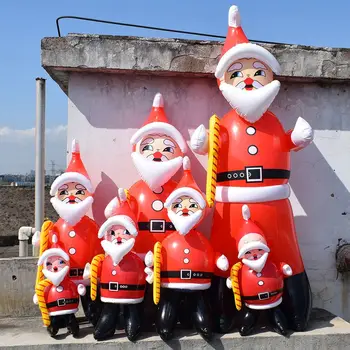 Piepūšamās Santa Claus Lelle Ziemassvētku Piepūšamās Rotaļlietas Lelle Iekštelpu Āra Dārza Ziemassvētku Rotājumu 2023 Laimīgu Jauno Gadu Dec Puse