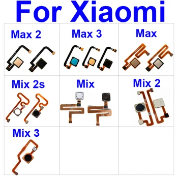 Pirkstu nospiedumu Sensors Flex Kabelis Xiaomi Mi Max Sajauc 2 3 2s Mājas Touch Pogu Flex Lentes Rezerves Daļas