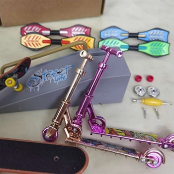 Pirkstu Scooter Skate Iekāpšanas Mini Pirkstu Velosipēdu Rotaļlietas DIY Komplekti Pieaugušajiem, Labā Puse