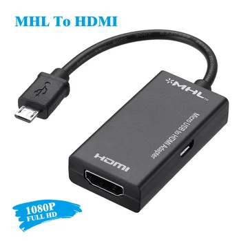 Plug&Play Universālo Mikro USB uz HDMI HD TV AV TV Pārveidotājs Kabelis 1080P Mobile/Klēpjdatoru MHL HD TV Adapteri Connecter
