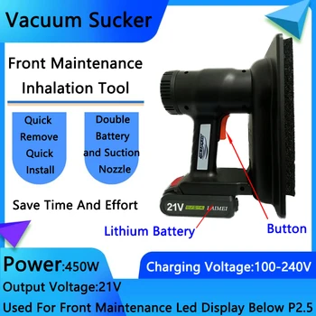 Priekšā Apkopes Vakuuma piesūcekni, Maza Atstarpe, LED Displejs ,Pārcelšanās Rīks，Ātri Demontāža