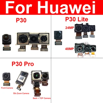 Priekšējā Saskaras Aizmugurē Galvenā Kamera Huawei P30 P30Pro P30Lite Priekšā Maza Kamera, Atpakaļ, Galvenā Lielo TOF Kameras Modulis Rezerves Daļas