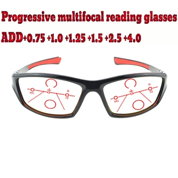 Progresējoša Multifokāla Anti Blu Gaismas Lasīšanas Brilles Salokāms Rāmis Vīriešu, Sieviešu, Augstas Kvalitātes +1.0 +1.5 +1.75 +2.0 +2.5 +3 +3.5 +4