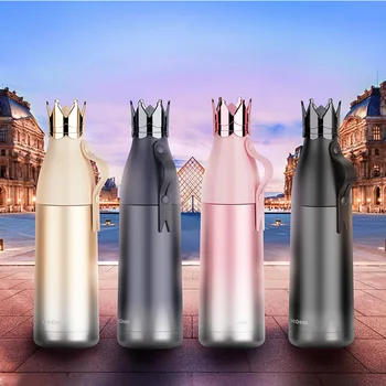 Radošā Vakuuma Kolbā, Vainagu Termos Gourde Isotherme Inox Personalizēt Thermoses Garrafa Termica Termosi Ūdens Pudeles Botella