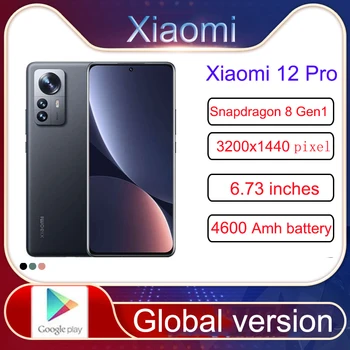 Redmi xiaomi 12 Pro viedtālrunis 5G NFC vadu ātra uzlāde bezvadu 50W Qualcomm Snapdragon 8 Gen1 MIUI 13 pilnekrāna režīmā