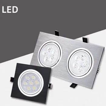 Regulējamas kārta LED downlights, 3W, 5W, 7W 9W un 12W griestu apgaismojums, padziļinājumā COB LED prožektori, ac85-265V iekštelpu apgaismojums