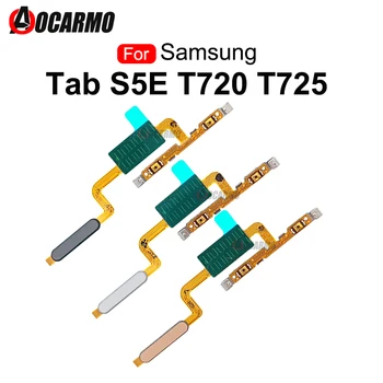 Samsung Galaxy Tab S5E T725 T720 Power On/Off, Volume Pogu Home Ar pirkstu Nospiedumu Sensoru Touch ID Flex Kabelis Remonta Daļas