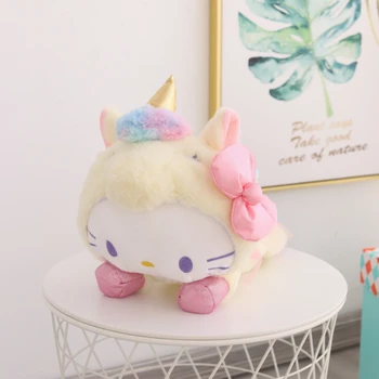 Sanrio Unicorn Plīša Kulons Sākotnējā Cute Meitene Sirds Hello Kitty Kuromi Manu Melodiju Cinnamoroll Purīn Plīša Lelle