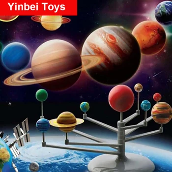 Saules Sistēmas Planetārijs Modeļa Komplekta Astronomijas Zinātnes Projektu DIY Bērniem Dāvanu visā Pasaulē Pārdošana Izglītības Rotaļlietas, Bērnu