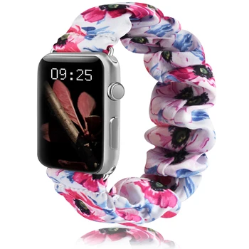 Scrunchie Elastīgs Pulksteņu Siksniņas Watchband Apple Skatīties Joslā, Sērija 6 5 4 3 38mm 40mm 42mm 44mm par iwatch Siksniņu Rokassprādze 6 5 4