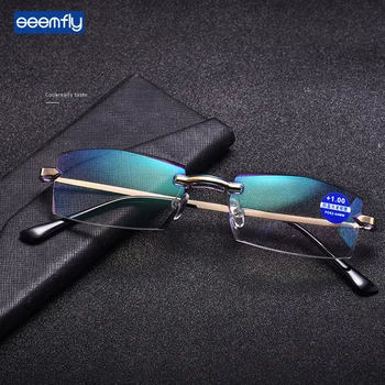 Seemfly Metāla Tuvredzīgs Brilles Augstas Izšķirtspējas Lasīšanas Brilles Modes Urltra-viegls Rāmis Tuvredzīgs Brilles Par Vīriešiem Un Sievietēm