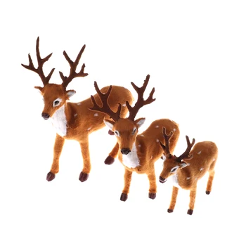Simulācijas Ziemassvētku Briežu Ziemassvētku Elk Plīša Ziemeļbriežu Natale Ingrosso Ziemassvētku Rotājumi Pasaku Dārzs Miniatūras Aksesuāri