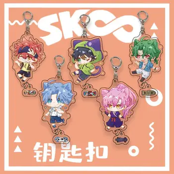 SK∞ Keychain SK8 REKI SNIEGA MIYA Cherry blossom divdimensiju Anime Perifērijas Karikatūra Chibi Kulons Soma Piekariņi Ornaments