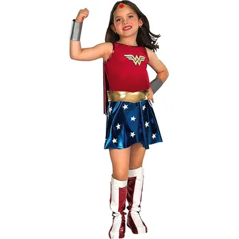 Super DC Varoņiem Brīnums, Sieviete Bērna Kostīms Helovīna Jauno Gadu Cosplay Kleita Supervaronis Meitene Modes Kleita