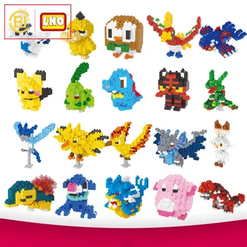 Sākotnējā 40 Pokemon, Celtniecības Bloki, Maza Daļiņa Mini Samontēti Pikachu Charizard Skaitļi Anime Rotaļlietas, Bērnu Dzimšanas dienas Dāvana