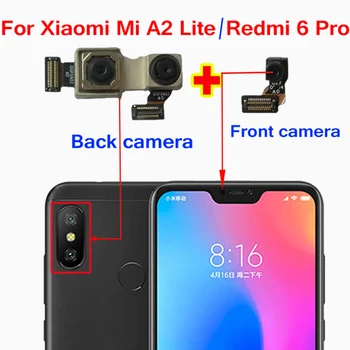 Sākotnējā Pārbaudīta arī MiA2 Lite MI A2 Lite Galvenais Aizmugures Lielo Aizmugurējo Kameru Flex Kabelis Xiaomi Redmi 6 pro Priekšējo Mazo Saskaras kamera