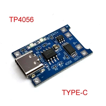 TP4056 Tips-c USB 5V 1A 18650 Litija Akumulatora Lādētāja Uzlādes Moduli Kuģa Aizsardzības Funkcijas Dual 1A Li-ion