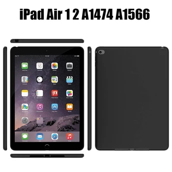 TPU Case For Apple iPad Gaisā 1 2 9.7 collu Planšetdatoru Mīksto Anti-Fall Triecienizturīgs Silikona Apvalks Priekš iPad Air1 A1474 Air2 A1566 A1567