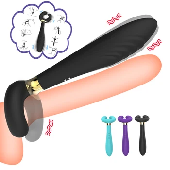 Trīs Galvas Vibrators G-spot Ķermeņa Masāža C tipa Magnētiskās Maksas AV Klitora Stick Maksts Stimulācijas Sieviešu Masturbācija Rotaļlietas