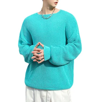 Unisex Džemperis Vīriešiem, Modes Vintage Gadījuma Brīvs Džemperis Džemperis Cilvēks Slinks Stila Streetwear Trikotāžas Džemperis