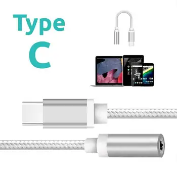USB-C Tips c Līdz 3,5 mm HD Audio Kabeļa Adapteris Austiņu Ligzda Samsung Huawei Xiaomi