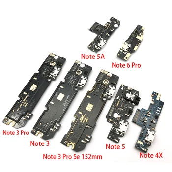 USB Uzlādes Ports Mikrofons Mic Dock Savienotāju Valdes Flex Kabelis Xiaomi Redmi 4. Piezīme 4X 5 5A 6 3 Pro Se 152mm Remonta Daļas