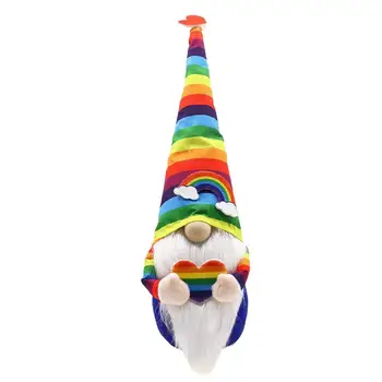 Varavīksnes Gnome Skandināvijas Rūdolfs Sejas Lelle Rotājumu Roku darbs LGBT Praidu, Plīša Leļļu Mājas Pusi, Istabas Dekori
