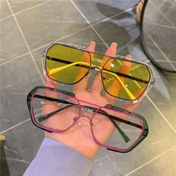 Viens Gabals Luksusa Kadra Laukums, Saules Brilles Retro Dubultā Slāņa Modes Saulesbrilles ar UV Vintage Design Aizsardzības Žalūzijas, Saules Brilles
