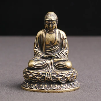 Vintage Sēžot Lotosa Budas Statuja Skulptūru Svētību Garīgās Meditācijas, Budas Statuetes Dievkalpojumu Antikvariāts Mājas Dekoru, Dāvanu