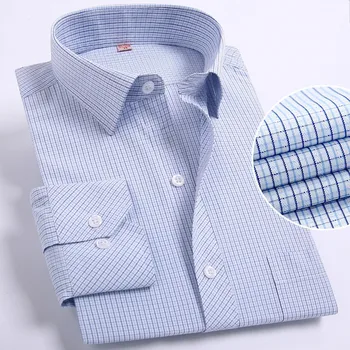 vīriešu krekli ikdienas lielgabarīta krekls 5XL 6XL 7XL 8XL vīriešu krekls ar garām piedurknēm slim fit apģērbi svītrainām krekls camisa masculina