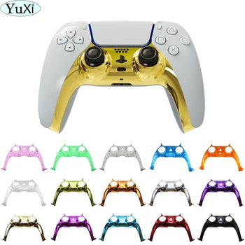 YuXi Chrome Gamepad Vāks PS5 Priekšējo Tuvo Kontrolieris Nomaiņa Dekoratīvu Apvalku PS5 Spēles, Piederumi