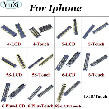 YuXi Touch LCD Ekrāns Displeja ražošanas procesu kontroles Savienotājs iPhone 5 5S 6S 6 6 Plus 6S 4G Displeja Valdes Savienotājs Uz Mātesplates (Mainboard)
