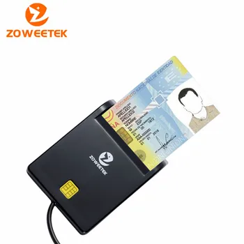 Zoweetek 12026-1 Viegli Comm EMV USB Smart Card Reader CAC Kopēju Piekļuves Karšu Lasītājs Adapteri ISO 7816 SIM / ATM / IS/ID Kartes