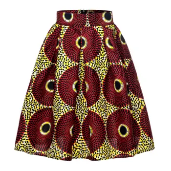 Āfrikas Drēbes Sievietēm Svārki Modes 2022 Jauno Vasaras Sarkani Svārki Ankara Drukāt Gadījuma Mīksti Svārki Plus Lieluma Dāmas Apģērbs