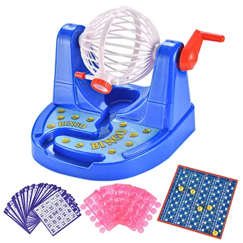 Ģimenes Fun Deluxe Bingo Būris Čempionu Noteiktajā Simulative Loterijas Mašīnas Bērnu Izglītības Rotaļlietas Puse Spēli Numuri 2+ Player