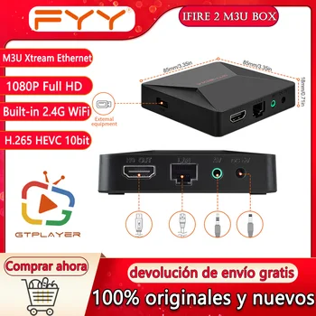 🔥Sākotnējā GTMEDIA Ifire 2 TV Kastē 1080P FHD H. 265 2.4 G WiFi, Ethernet MPEG 4 Media Player Set Top Box Akciju Spānijā