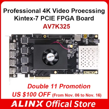 ALINX AV7K325: XILINX Kintex-7 K7 7325 XC7K325 4K Video Attēlu Apstrādes PCIE Paātrinātājs Karte FPGA Kuģa