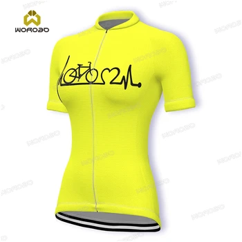 Riteņbraukšana Jersey Kluba komanda Vasaras Īsām Piedurknēm Sievietēm Downhill MTB Velosipēdu Apģērbu Ropa Ciclismo Maillot Ātri Sausas Velosipēdu Krekls